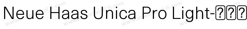 Neue Haas Unica Pro Light字体转换